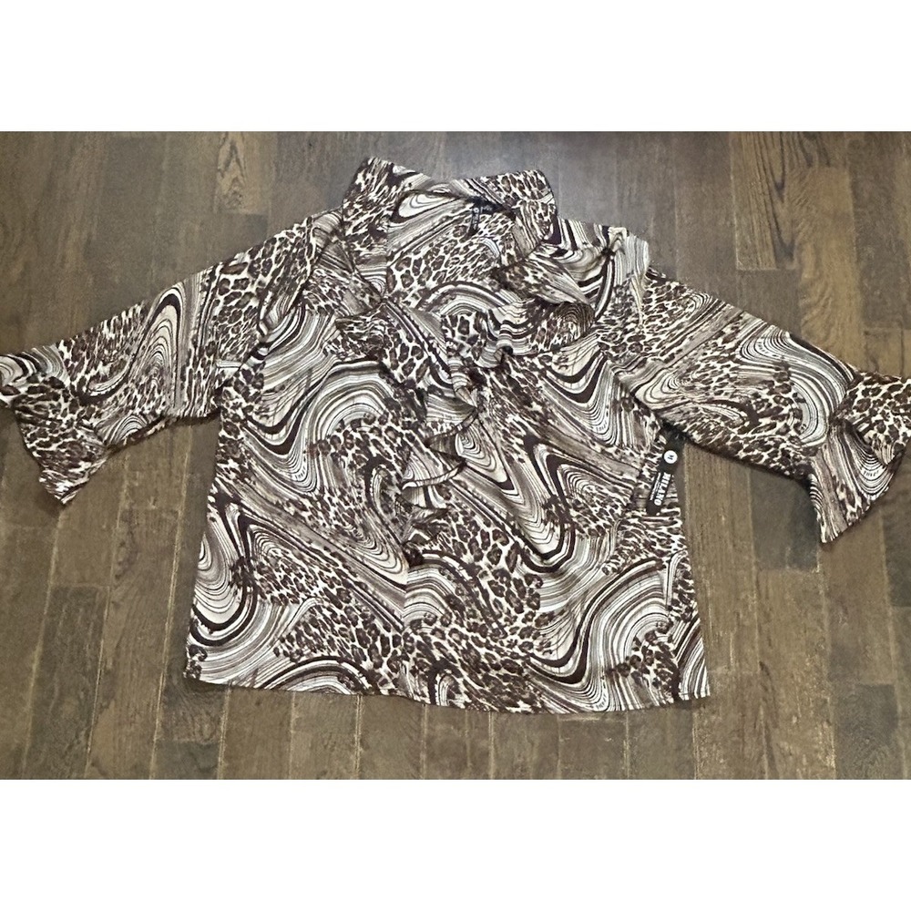 Plus size womens blouse Multi colored - Elegance by Milano - Size 2X NWT
